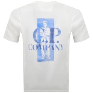 CP Company Graphic Logo T Shirt White | Mainline Menswear us